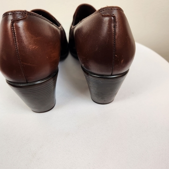 Dansko Brown  Leather Beth Slip On Pumps, Size AEU 41 US 10.5 Mary Jane - Picture 5 of 8